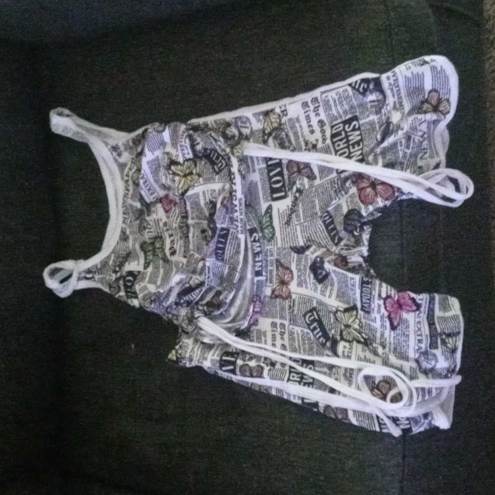 Butterflie crop top and shorts